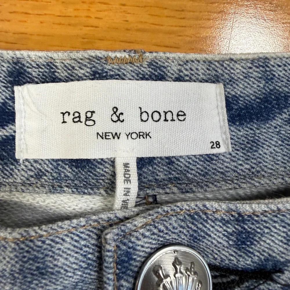 Rag & Bone Womens Miramar Wide-Leg Sweatpant Jeans Pant Blue Light Wash 28 - Picture 7 of 13